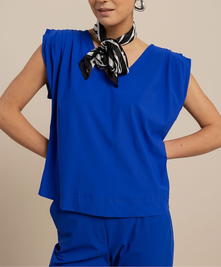 Dames top blauw