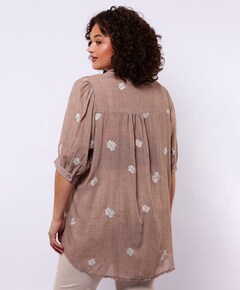 Dames blouse beige