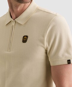 Heren polo ecru