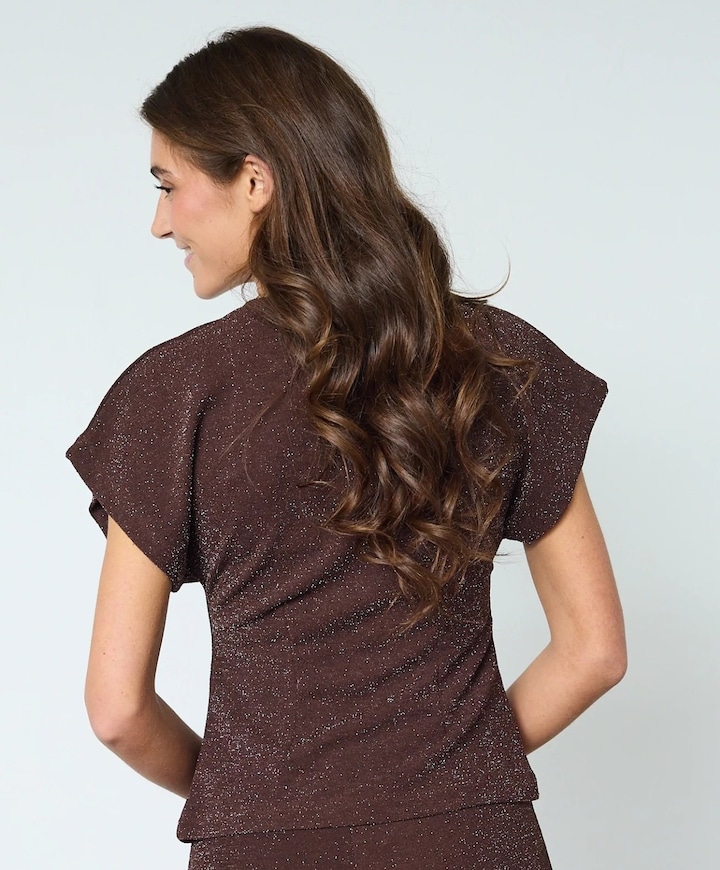 Dames vest bruin