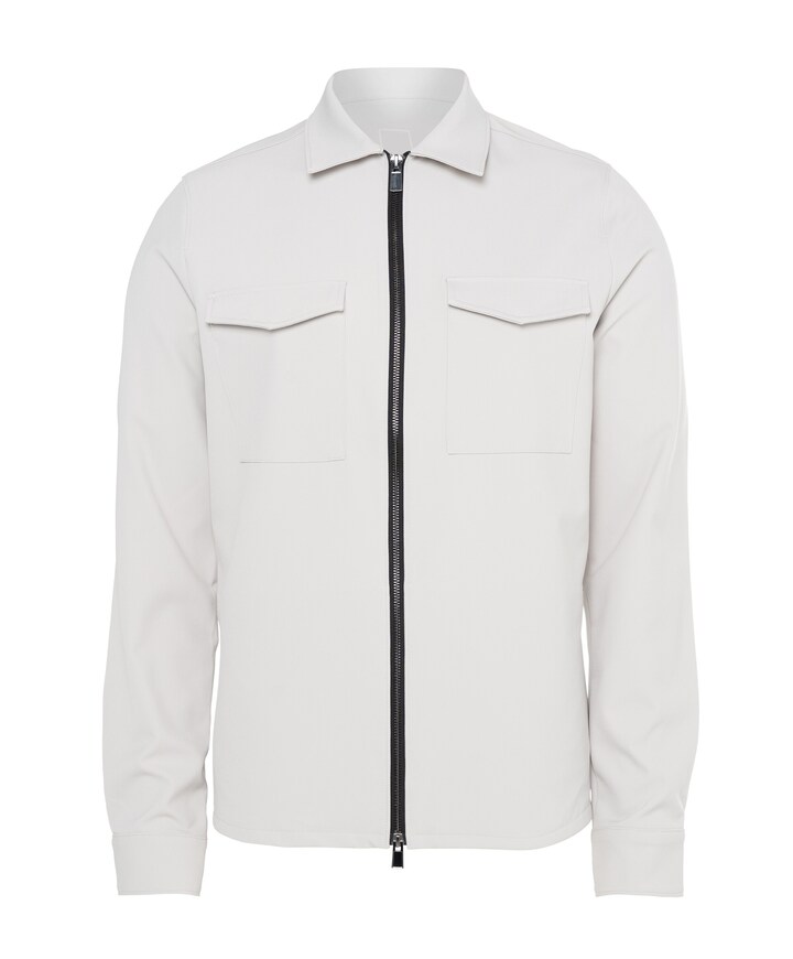 Heren overshirt grijs