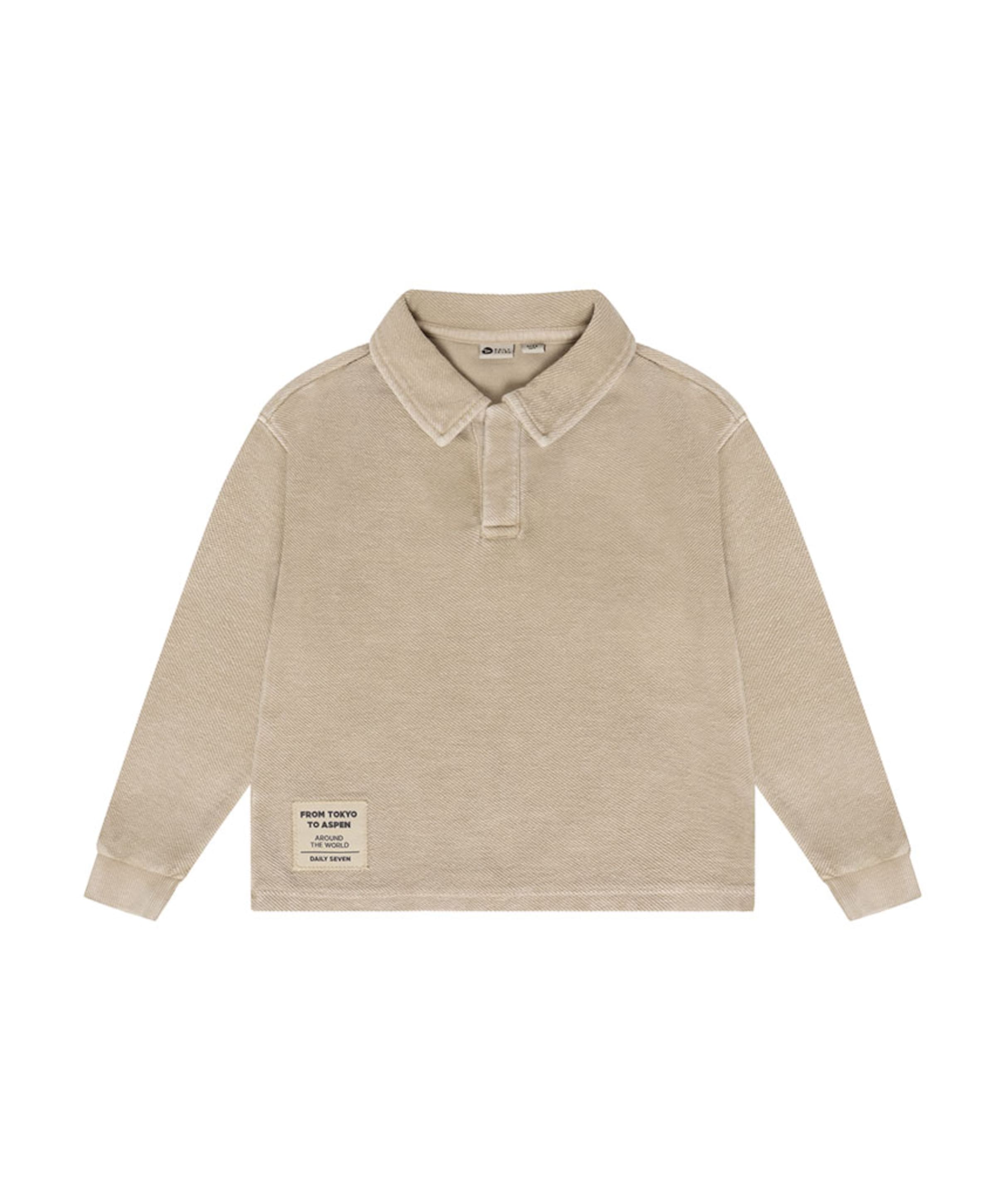 Jongens polo beige