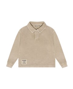 Jongens polo beige