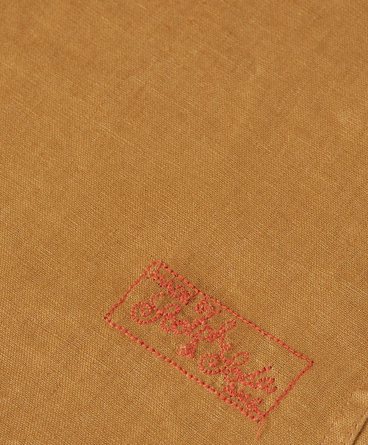 Heren overhemd lange mouw geel