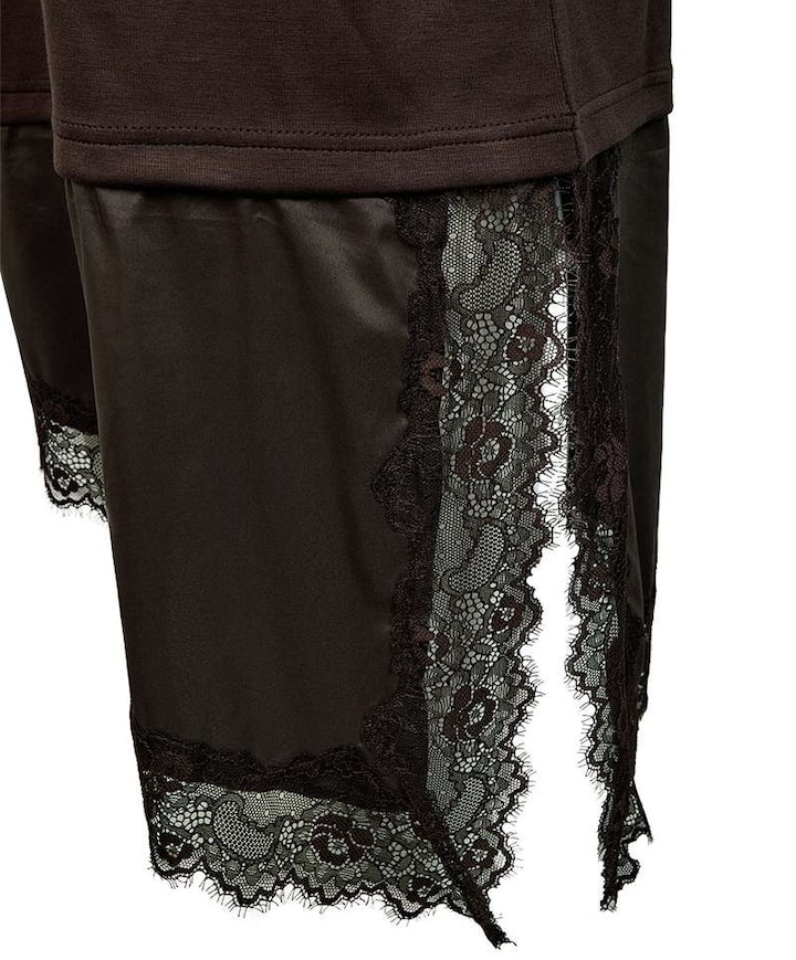 Dames T-shirt bruin