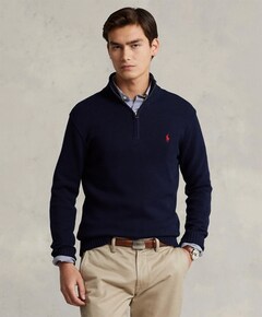 Trui met rits met rits blauw