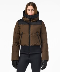 Dames ski-jas groen
