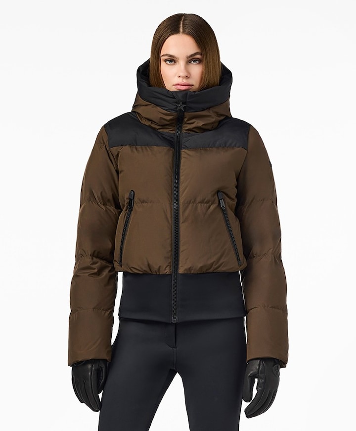 Dames ski-jas groen