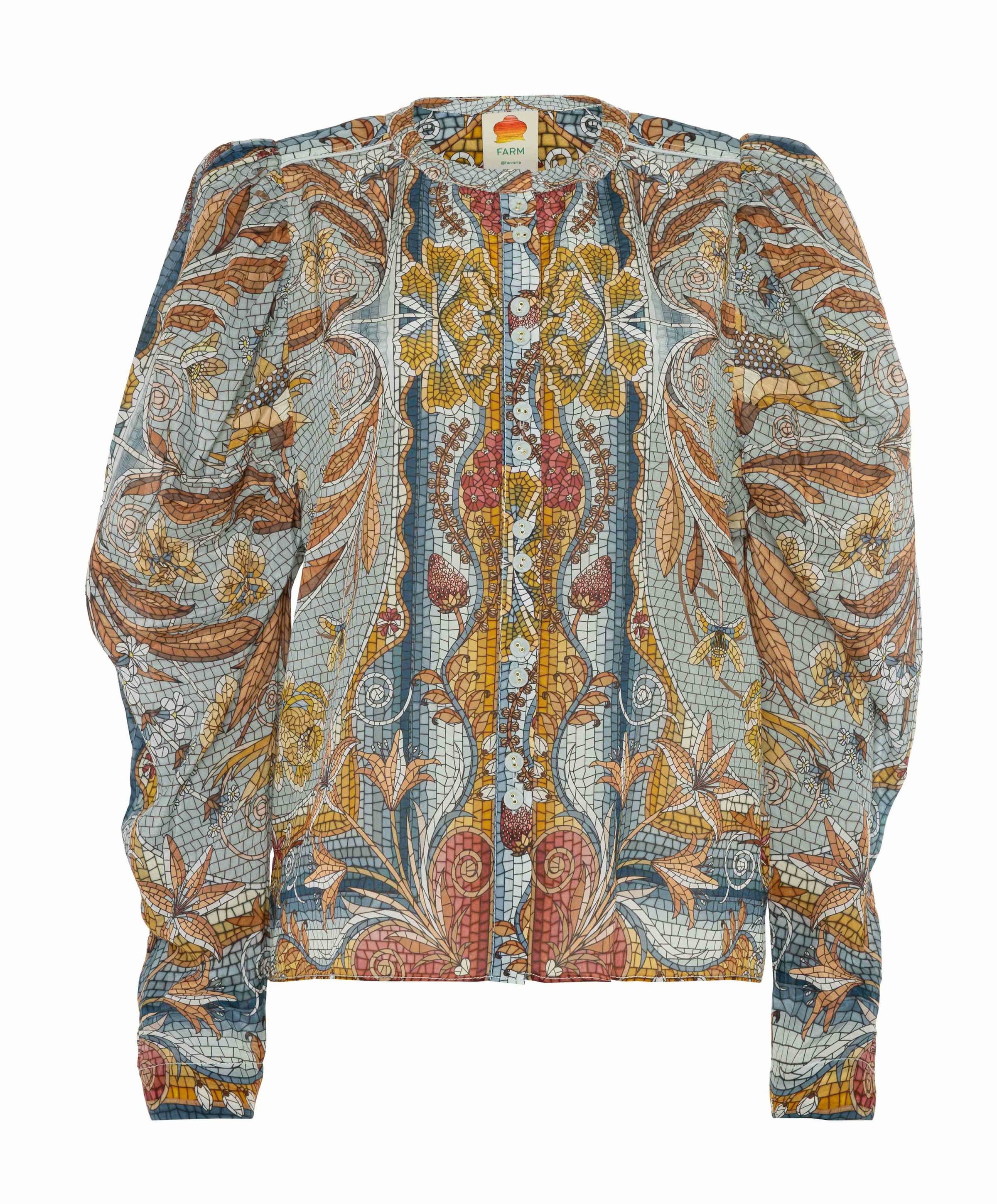 Dames blouse multicolor