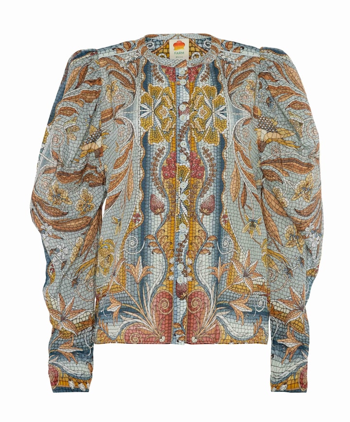 Dames blouse multicolor