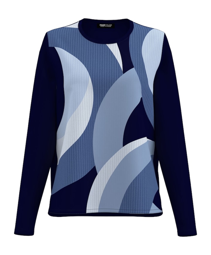 Dames longsleeve blauw