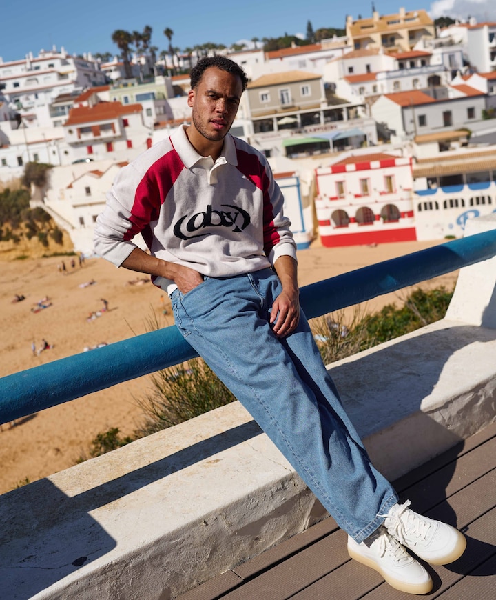 Steve  heren jeans blauw