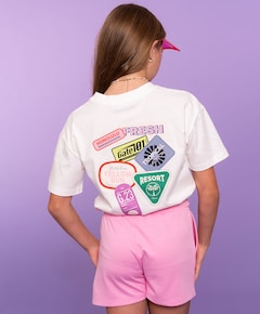 Meisjes t-shirt ecru