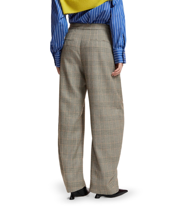 Karol Barrel Leg dames pantalon bruin