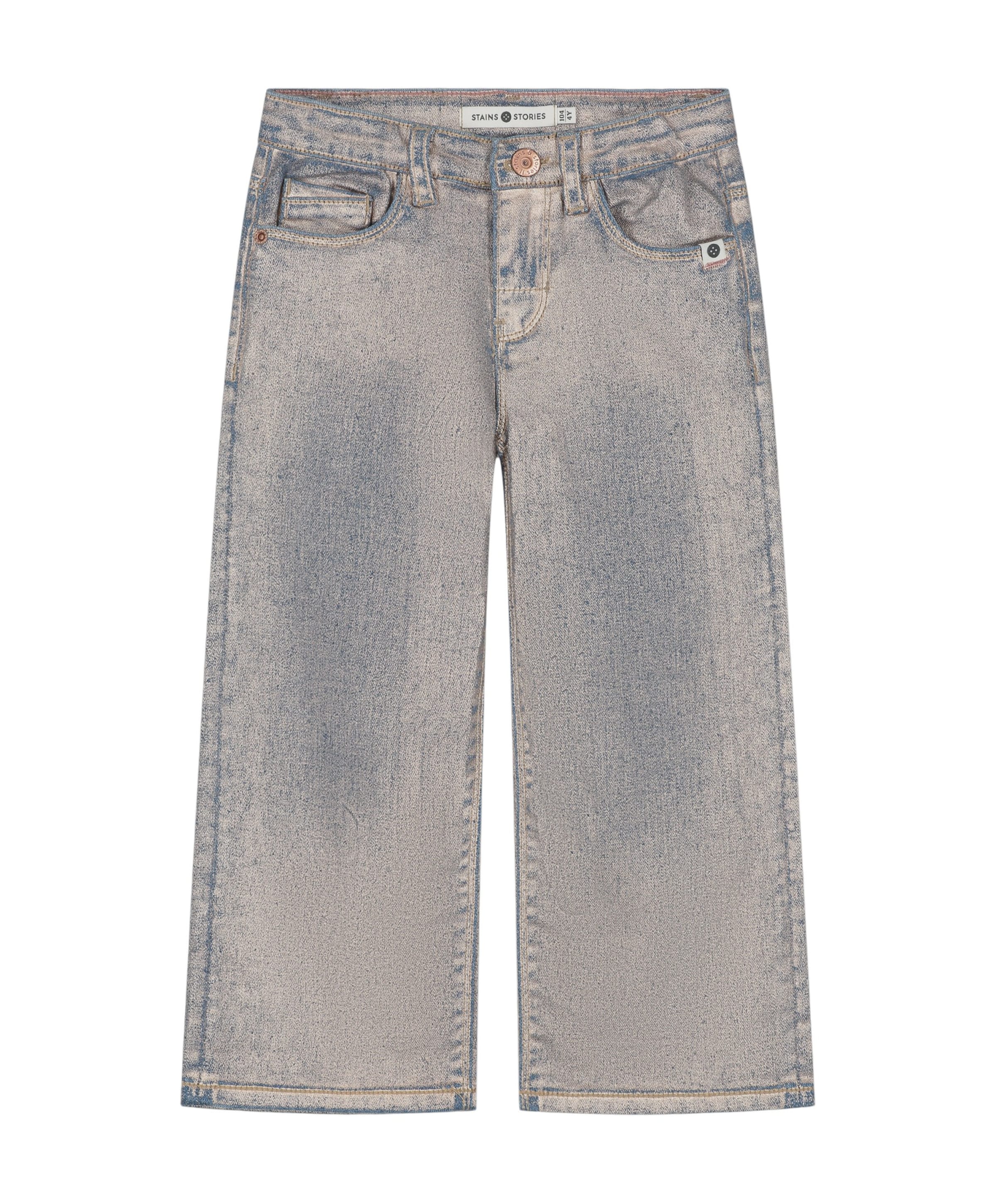 Girls Denim Wide Leg meisjes jeans roze