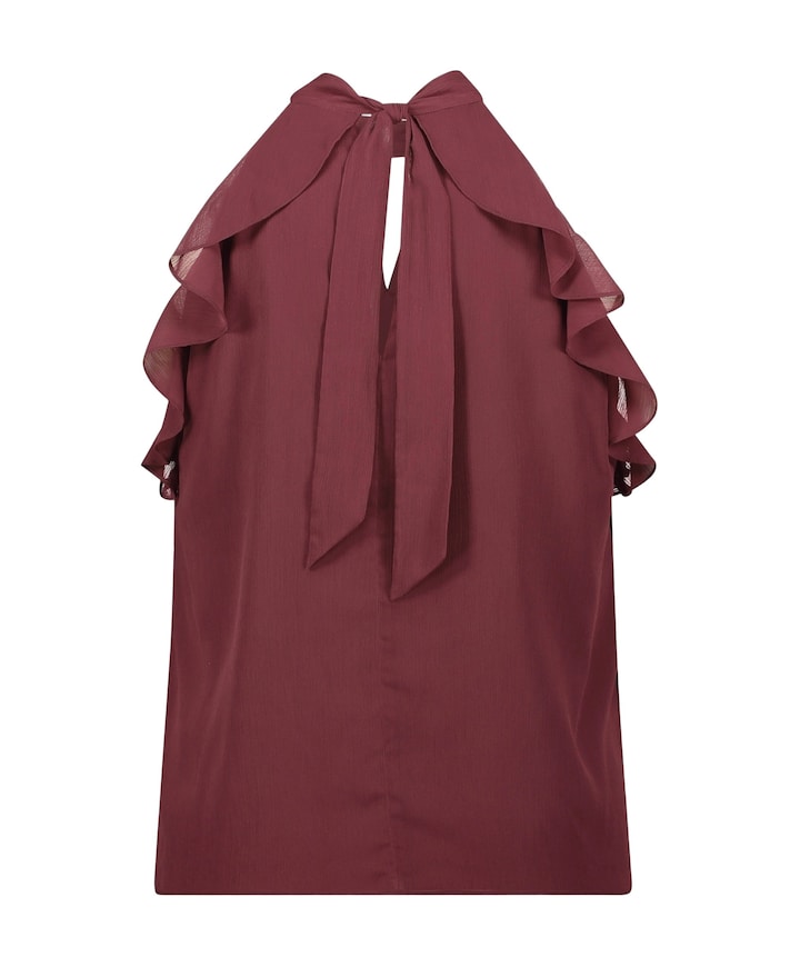 Dames top bordeaux