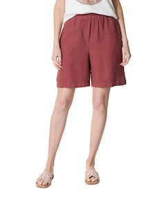 MMEmmie linen Bermuda dames korte broek brique