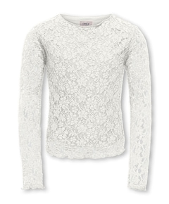 Meisjes longsleeve ecru