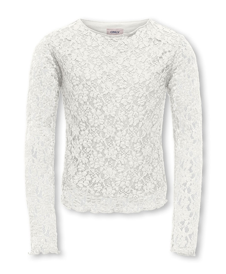 Meisjes longsleeve ecru