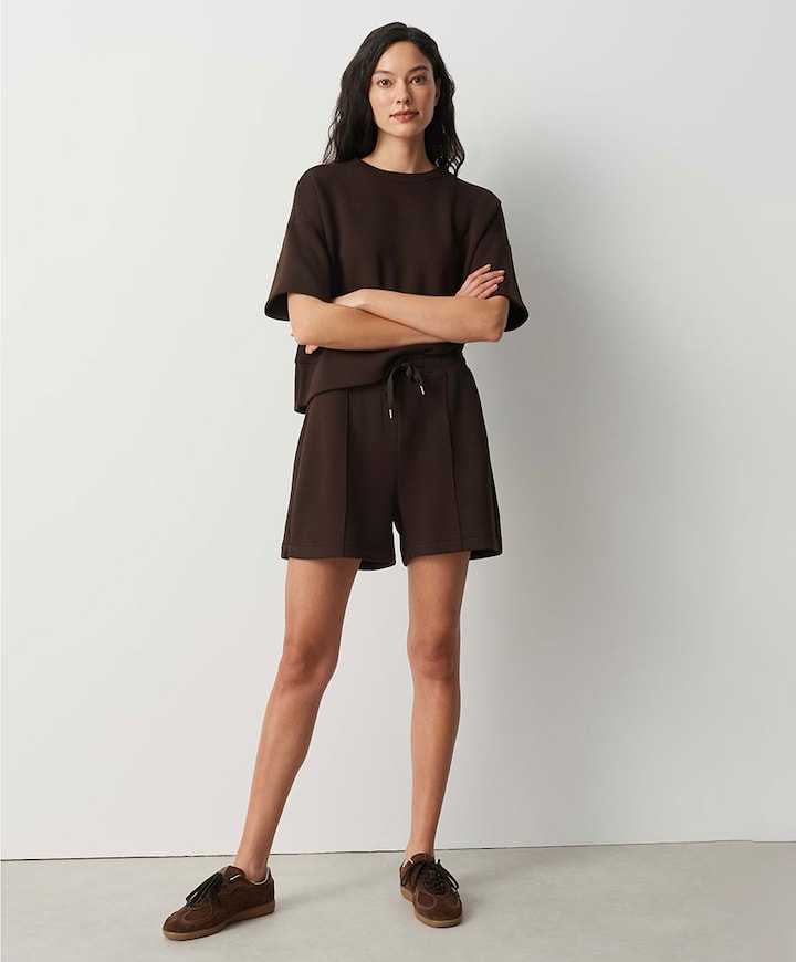 Melane club dames korte broek bruin