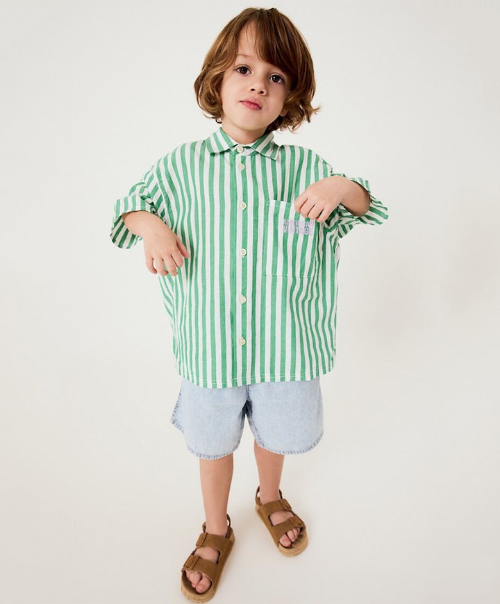Uniseks blouse groen