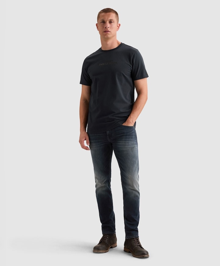 Heren T-shirt blauw