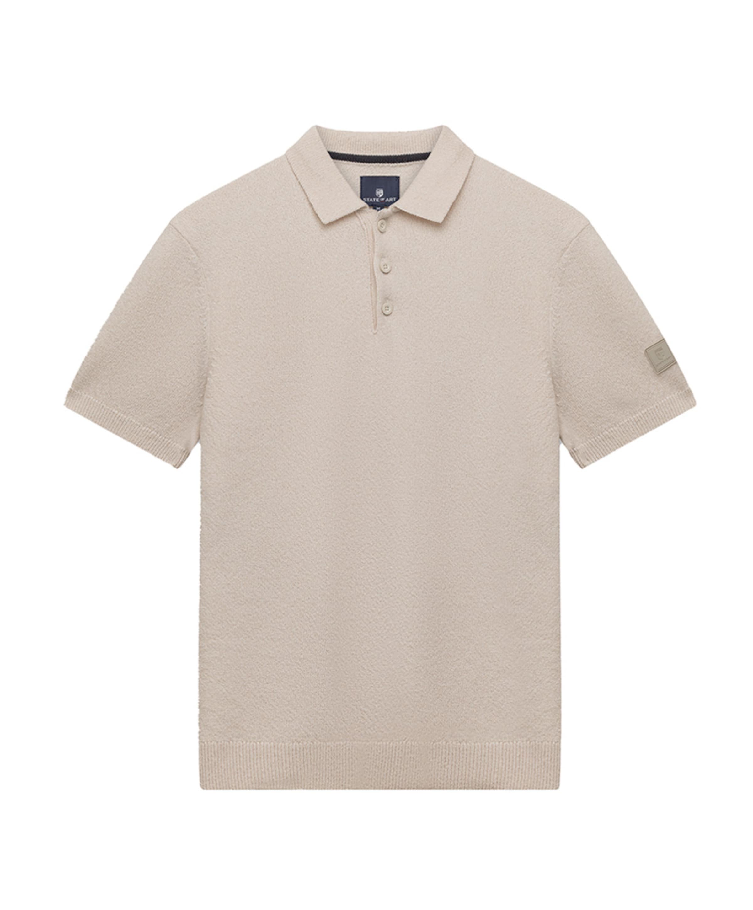 Heren polo beige