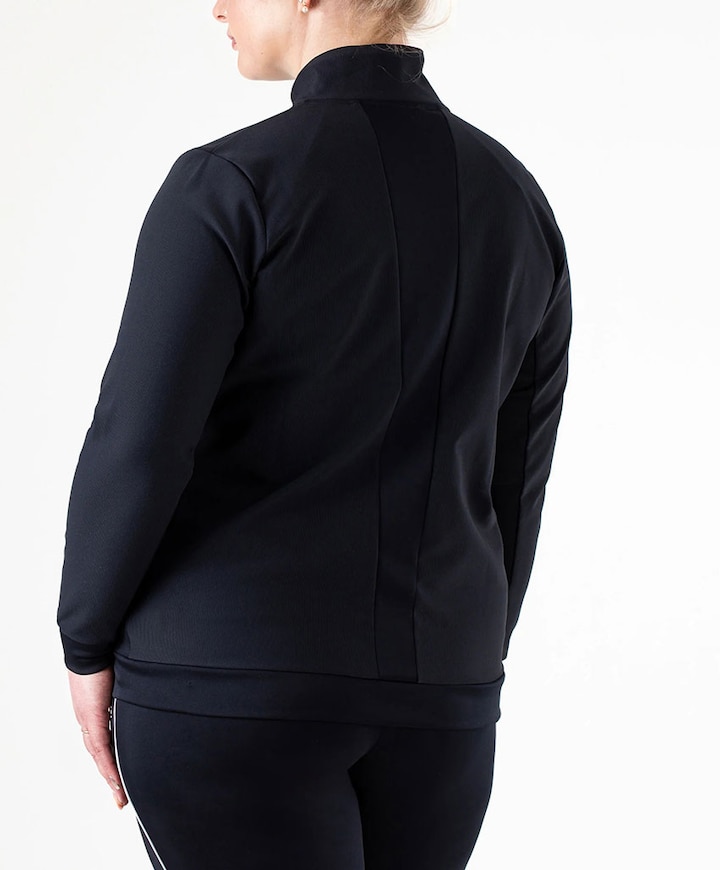 Dames plussize vest blauw