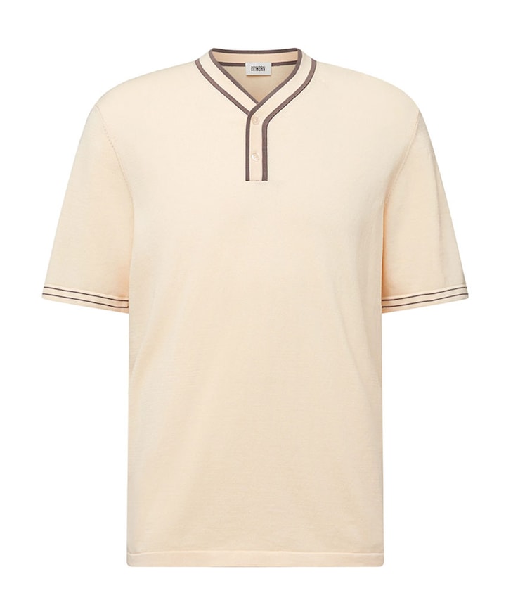 Heren polo ecru