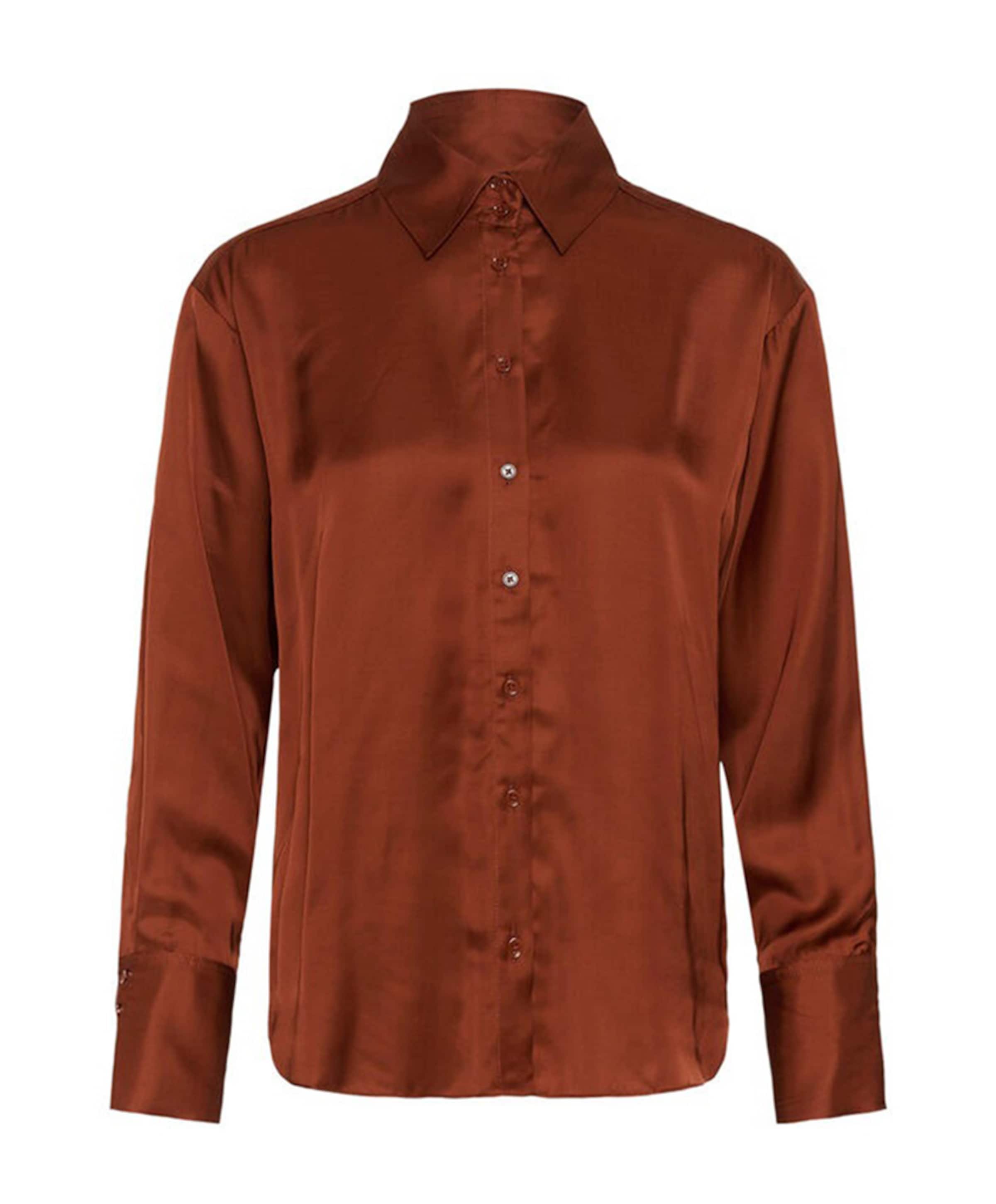 Dames blouse bruin