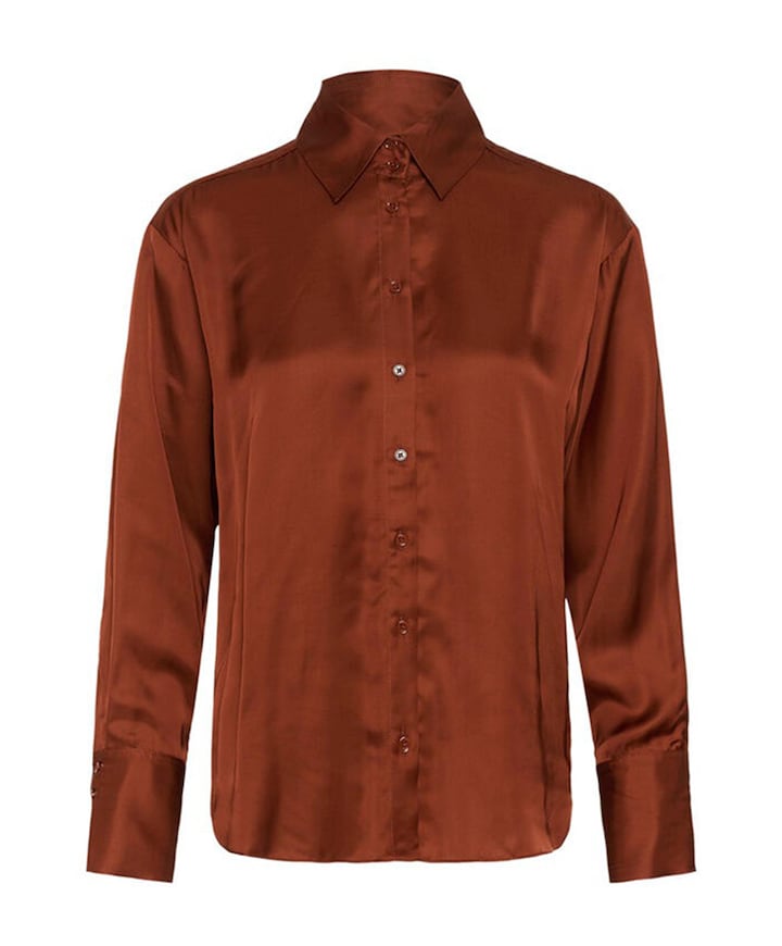 Dames blouse bruin