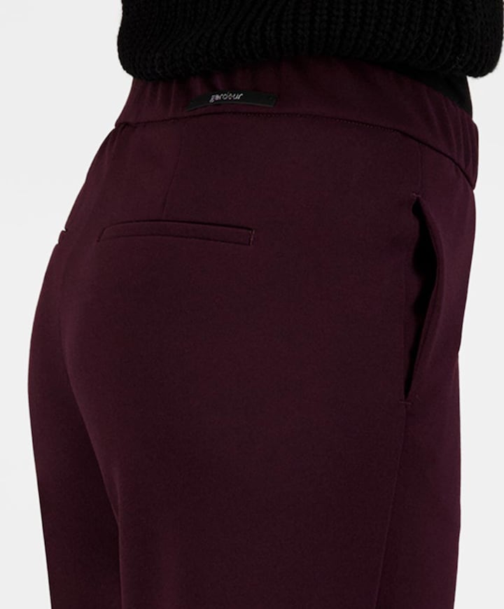 Wide leg Feminine dames broek bordeaux
