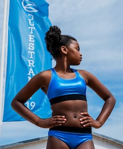 Meisjes bikiniset blauw