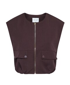 Dames gilet bordeaux