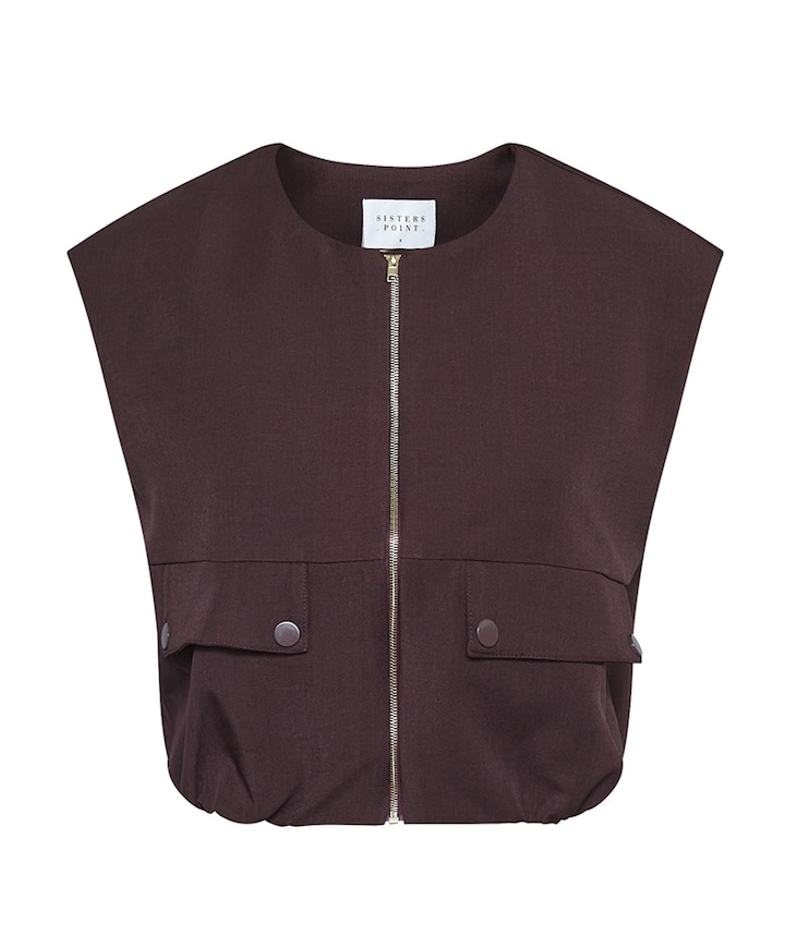 Dames gilet bordeaux