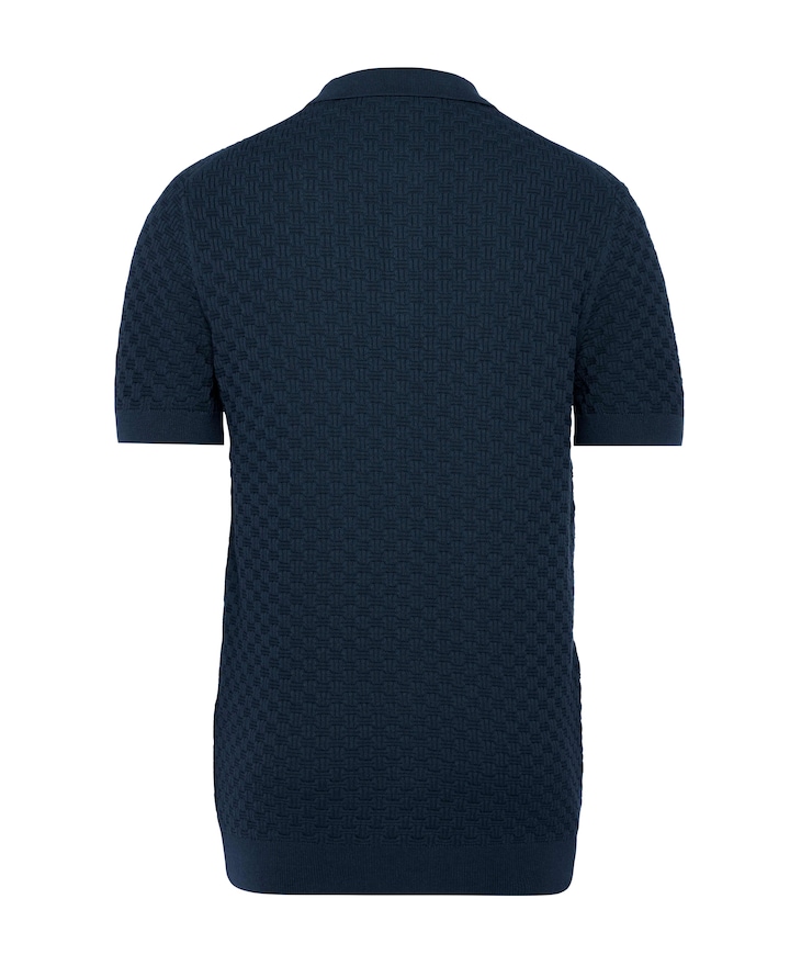 Heren polo blauw