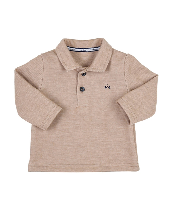 Jongens longsleeve beige