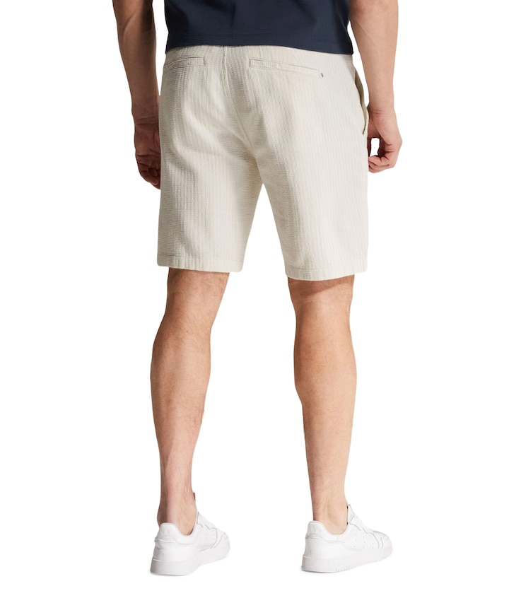 CHINO SHORTS STRUCTURE heren korte broek beige