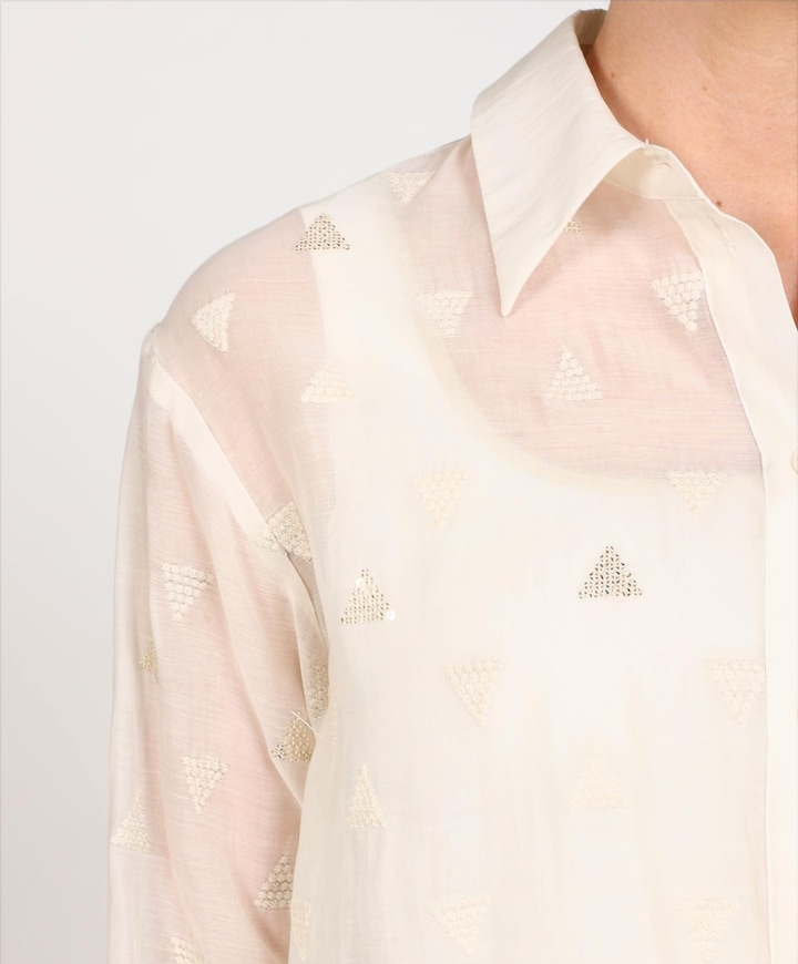 Dames blouse ecru