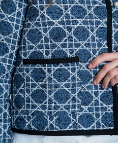 Dames jas blauw