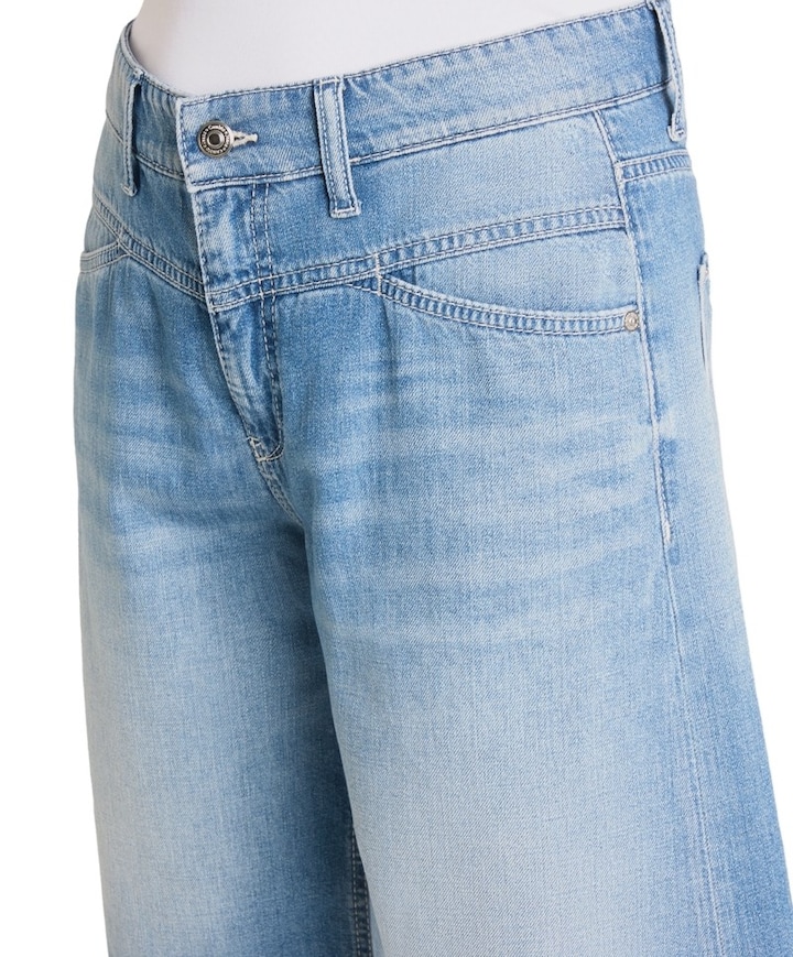 Elin Bermuda dames jeans blauw