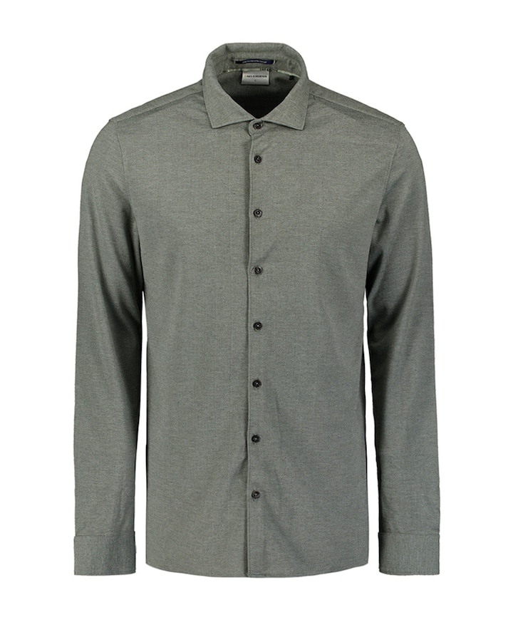 Overhemd lange mouw groen