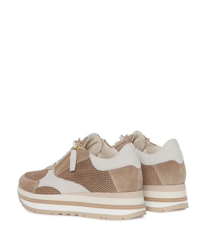dames sneakers beige