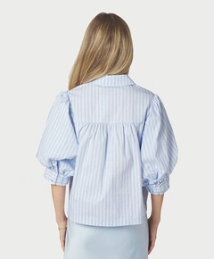 Dames blouse blauw