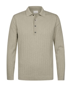 Heren polo beige