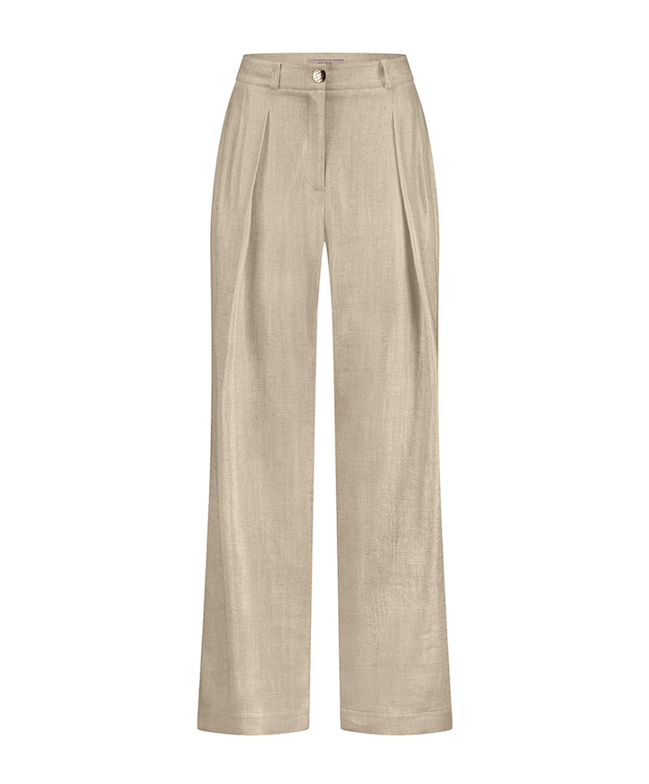 Riley gold linen broek goud