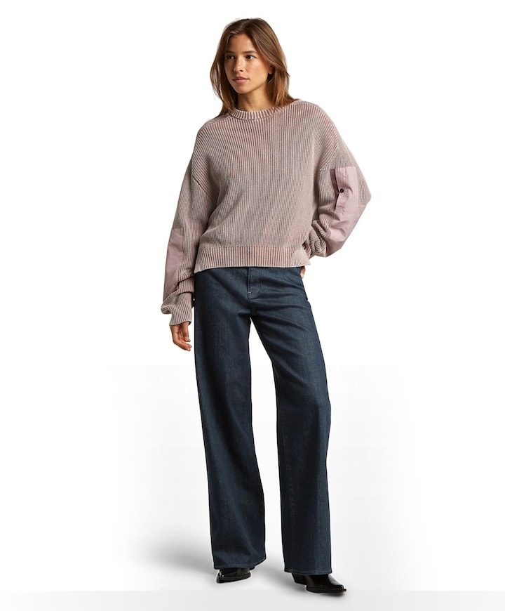 Deck 2.0 High Loose Wmn dames jeans blauw
