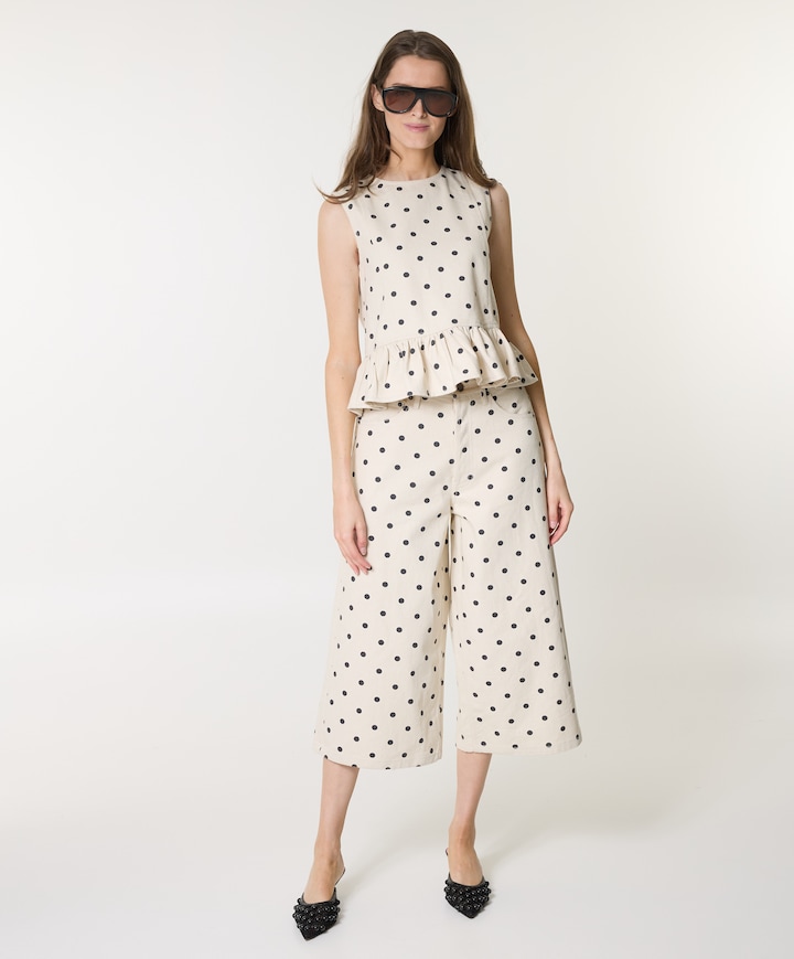 ROSALIE PRINT dames jeans beige