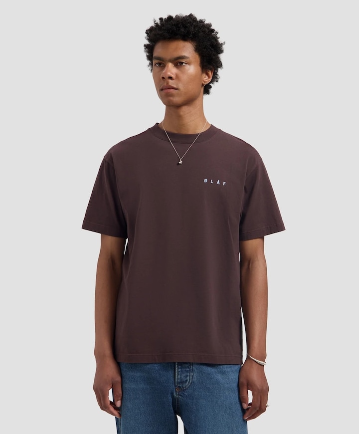 Heren T-shirt bruin