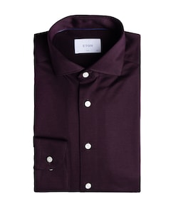 Heren overhemd lange mouw bordeaux